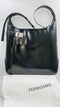 Borsa "arch" nero lucido