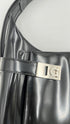 Borsa "arch" nero lucido