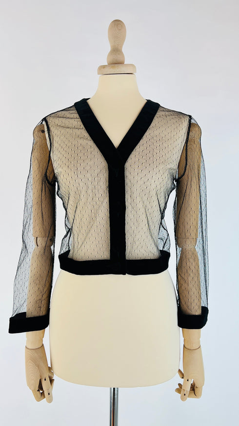 Camicia cropped di seta