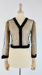 Camicia cropped di seta