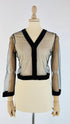 Camicia cropped di seta
