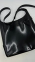 Borsa "arch" nero lucido