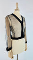 Camicia cropped di seta