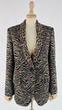 Blazer mix fantasie animalier