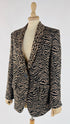 Blazer mix fantasie animalier