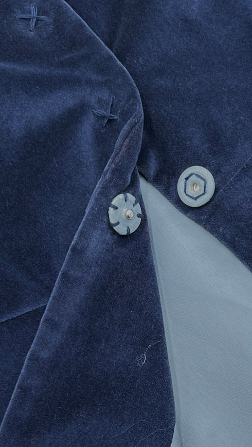 Giacca in velluto blu