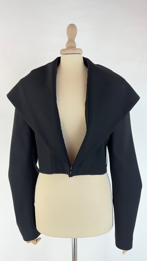 Giacca cropped con cappuccio