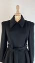 Cappotto cashmere abbottonatura asimmetrica