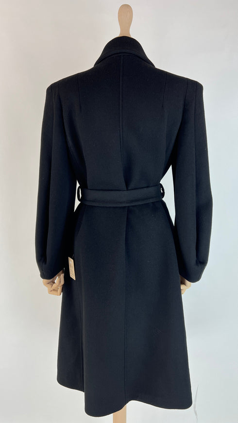 Cappotto cashmere abbottonatura asimmetrica