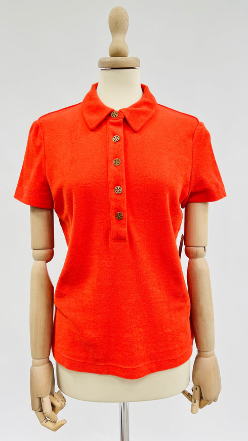 Polo in spugna arancione