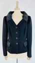 Blazer revers arricciato