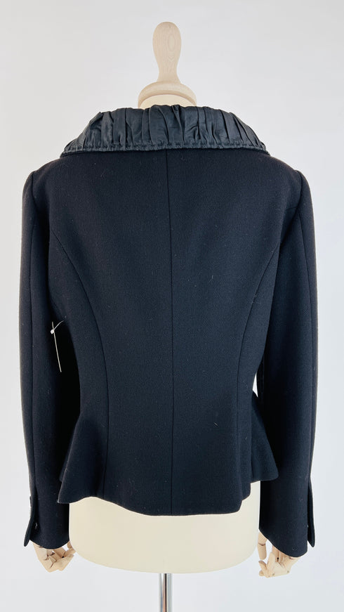 Blazer revers arricciato