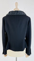 Blazer revers arricciato