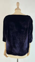 Blusa velluto triangoli argento