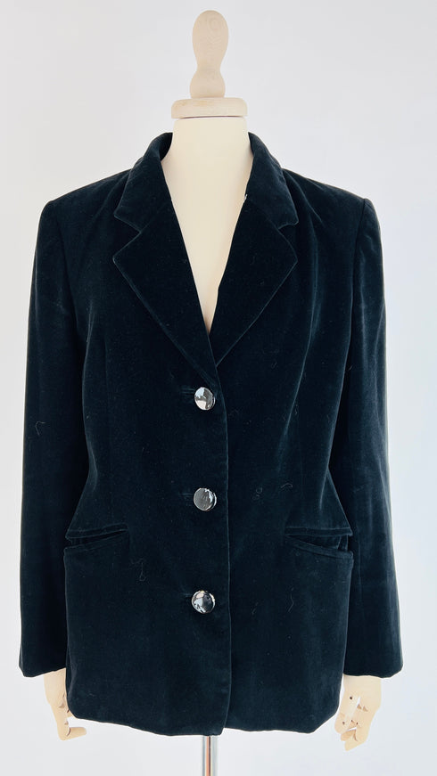 Blazer monopetto in velluto