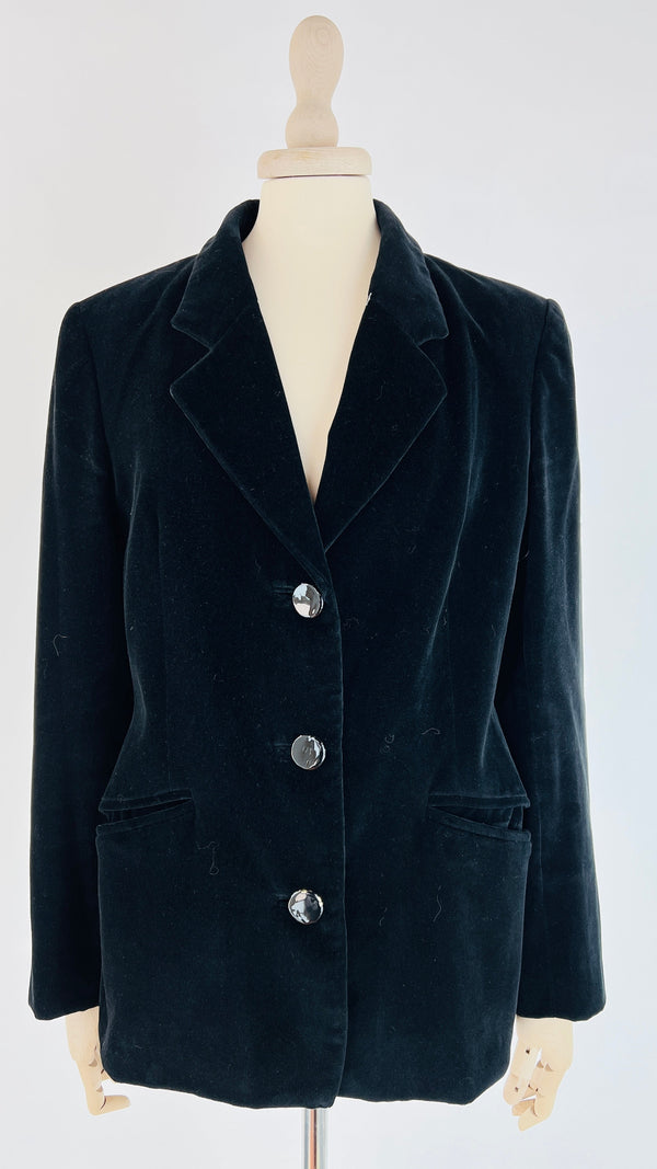 Blazer monopetto in velluto
