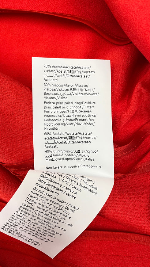 Blazer rosso sfoderato