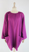 Soprabito in lana magenta