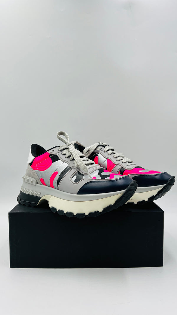 Sneakers platform camouflage