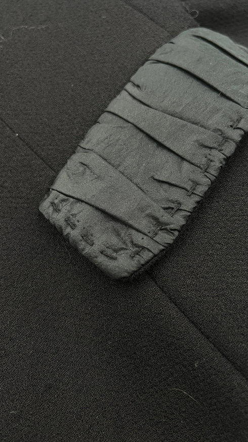 Blazer revers arricciato