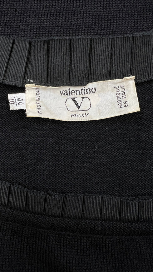 Maglia scollo squadrato plissè