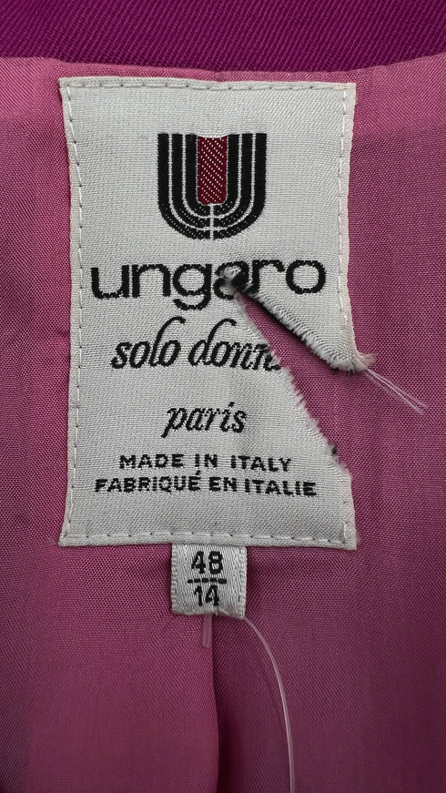 Soprabito in lana magenta