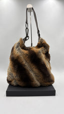 Borsa in pelle con pelo sintetico GIANfrANCO FERRE jeans