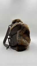 Borsa in pelle con pelo sintetico GIANfrANCO FERRE jeans