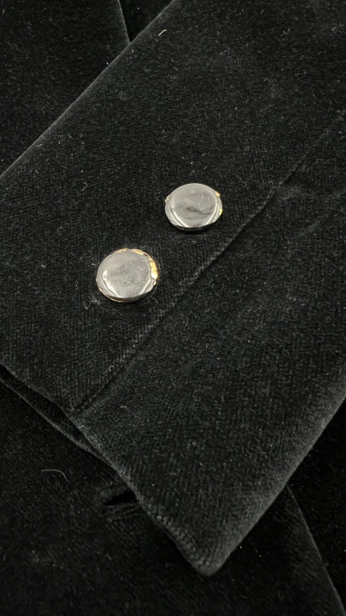 Blazer monopetto in velluto