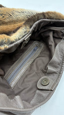 Borsa in pelle con pelo sintetico GIANfrANCO FERRE jeans