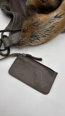 Borsa in pelle con pelo sintetico GIANfrANCO FERRE jeans