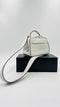 Borsa con tracolla bianca
