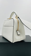 Borsa con tracolla bianca Valextra