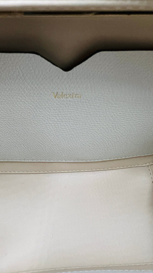Borsa con tracolla bianca