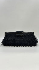 Borsa clutch rete nera Alessandro Dell'Acqua