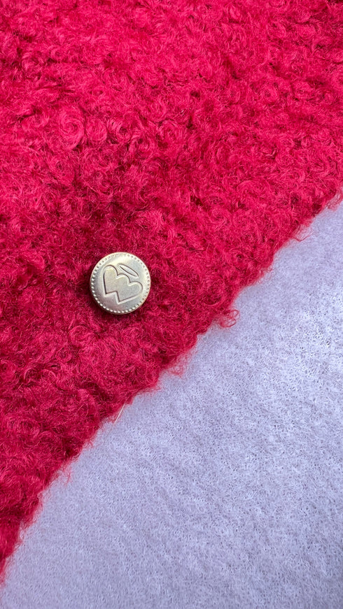 Cappotto bouclé colorblock