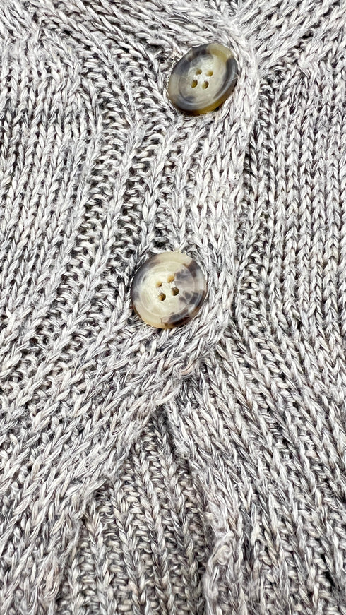 Gilet in maglia scollato