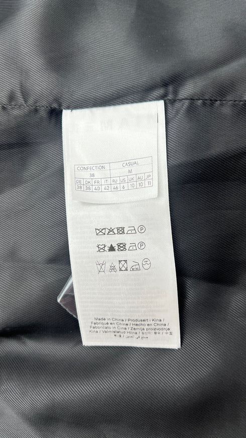 Blazer grigio oversize con cartellino