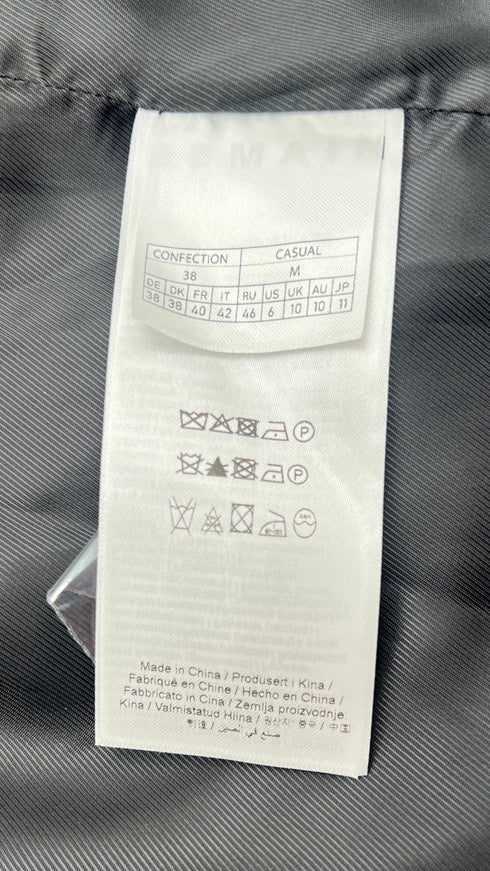 Blazer grigio oversize con cartellino