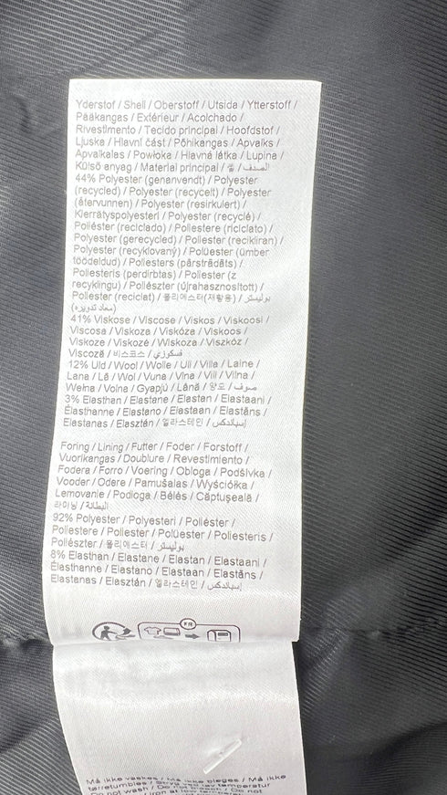 Blazer grigio oversize con cartellino