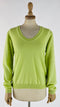 Maglia in cashmere lime