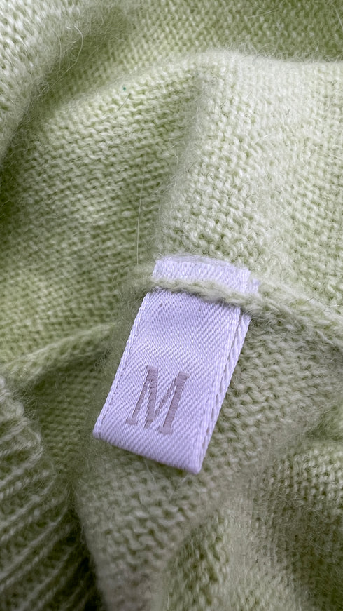 Maglia in cashmere lime