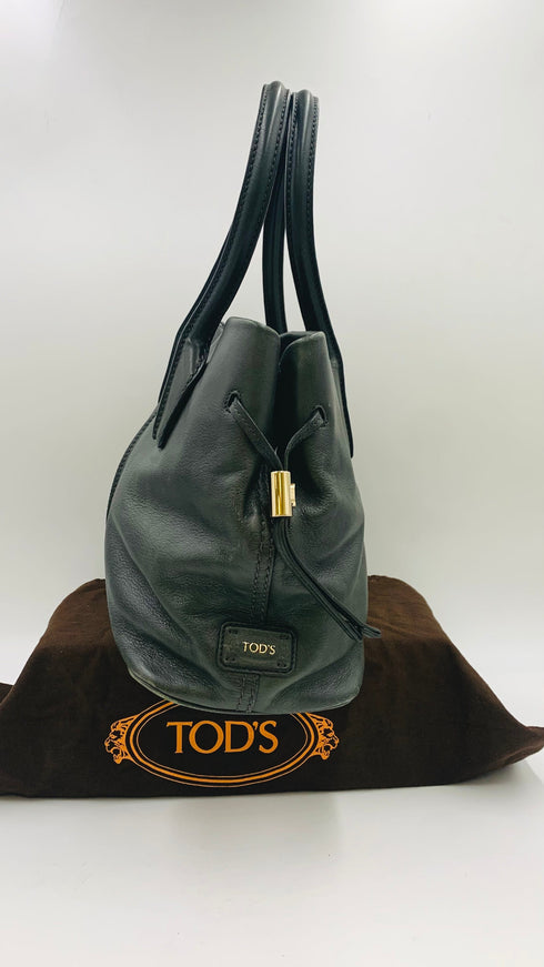 Borsa in pelle verde