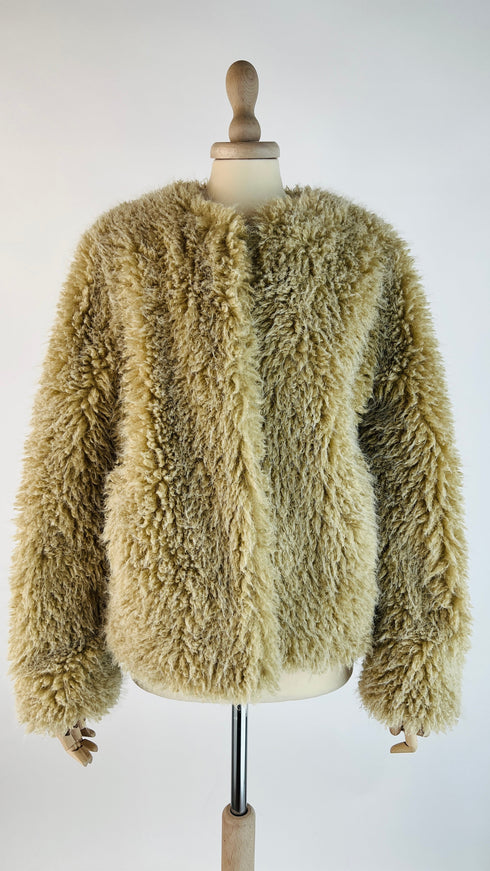 Eco-pelliccia girocollo