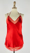 Top satin rosso