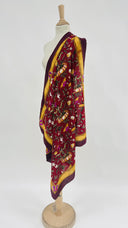 Foulard floreale bordeaux Jean Patou
