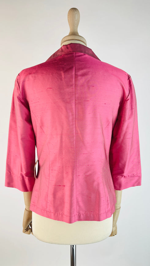 Blazer corto in seta