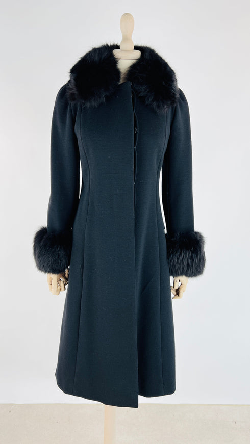 Cappotto lungo nero vintage