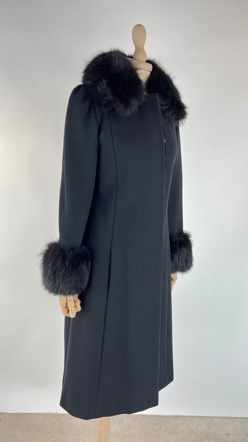 Cappotto lungo nero vintage
