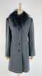 Cappotto con collo eco-pelliccia